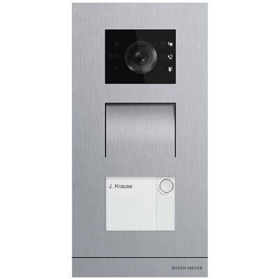 Busch-Jaeger, Sonnette + interphone, Station extérieure (Filaire) Busch-Jaeger, Sonnette + interphone, Station extérieure (Filaire)
