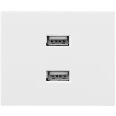 Shelly Chargeur USB pour écran mural, Hub domotique, Blanc Shelly Chargeur USB pour écran mural, Hub domotique, Blanc
