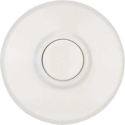 Grothe KKO5050 Bouton de sonnette rond blanc en surface Grothe KKO5050 Bouton de sonnette rond blanc en surface