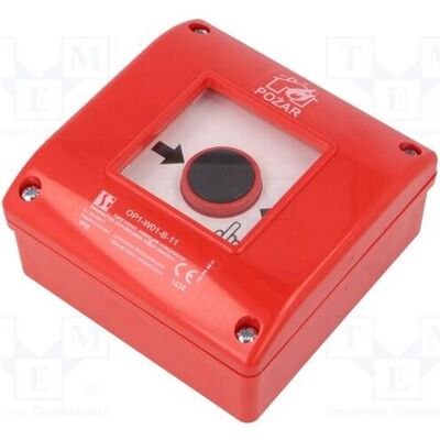 Spamel, Alarme, Bouton d'incendie en saillie 1Z 1R rouge (OP1-W01-B11) Spamel, Alarme, Bouton d'incendie en saillie 1Z 1R rouge (OP1-W01-B11)