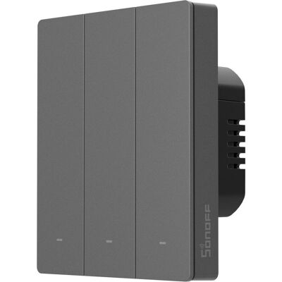 Sonoff Išmanusis Wi-Fi sieninis jungiklis M5-3C-80M, Hub domotique, Noir, Gris Sonoff Išmanusis Wi-Fi sieninis jungiklis M5-3C-80M, Hub domotique, Noir, Gris