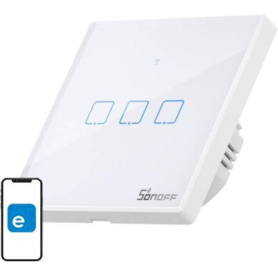 Sonoff, Interrupteurs éclairage + volets électriques, Smart Switch WiFi + RF 433 T2 UE TX (3-channel) updated Sonoff, Interrupteurs éclairage + volets électriques, Smart Switch WiFi + RF 433 T2 UE TX (3-channel) updated