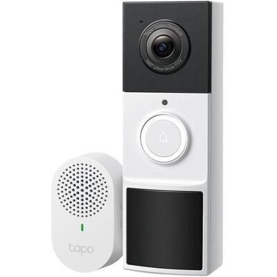 TP-Link, Sonnette + interphone, TAPO D210 – Sonnette vidéo alimentée par batterie Tapo D210 (WiFi) TP-Link, Sonnette + interphone, TAPO D210 – Sonnette vidéo alimentée par batterie Tapo D210 (WiFi)