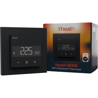 Thermostat Heatit WiFi6 Blanc - Contrôle chauffage électrique Thermostat Heatit WiFi6 Blanc - Contrôle chauffage électrique