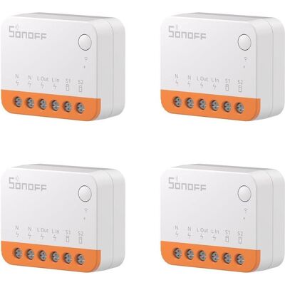 Sonoff Interrupteurs MINIR4 (Extreme), lot de 4, Hub domotique, Noir Sonoff Interrupteurs MINIR4 (Extreme), lot de 4, Hub domotique, Noir