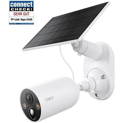 TP-Link Kit de caméra de sécurité solaire 2K QHD, grand angle, détection par IA, pour l'extérieur, Caméra réseau TP-Link Kit de caméra de sécurité solaire 2K QHD, grand angle, détection par IA, pour l'extérieur, Caméra réseau