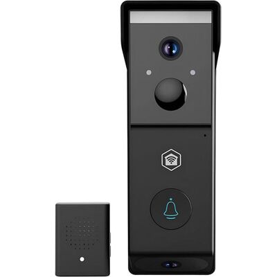 Nedis, Sonnette + interphone, SmartLife Video-Türsprechanlage Batteriebetrieben 2x Full HD 1080p Cloud Storage (option (Sans fil) Nedis, Sonnette + interphone, SmartLife Video-Türsprechanlage Batteriebetrieben 2x Full HD 1080p Cloud Storage (option (Sans fil)