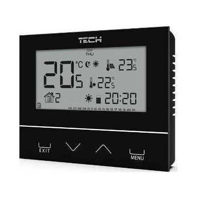 Tech Air Régulateur radio d'ambiance à deux points ST-292V2 (verre de 3 mm) noir, Caméra réseau : accessoires Tech Air Régulateur radio d'ambiance à deux points ST-292V2 (verre de 3 mm) noir, Caméra réseau : accessoires