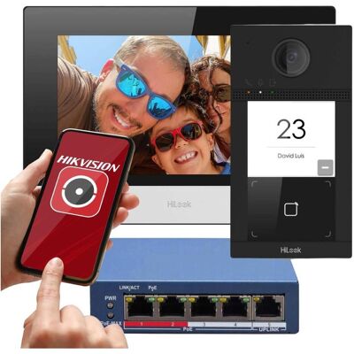 Hilook by Hikvision Kit Sonnette Vidéo IP - Sonnette vidéo IP, Interphone, HD, Vision nocturne Hilook by Hikvision Kit Sonnette Vidéo IP - Sonnette vidéo IP, Interphone, HD, Vision nocturne