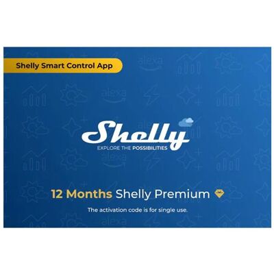 Shelly Scratch Karten Premium App (Shelly Premium APP), Hub domotique Shelly Scratch Karten Premium App (Shelly Premium APP), Hub domotique