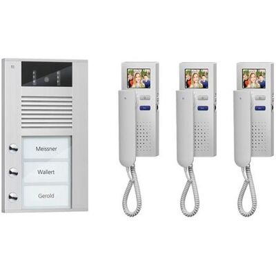 TCS Klingel - PVE1530-0010 Pack vidéo: couleur 3 boutons mains libres - Système de vidéophone TCS Klingel - PVE1530-0010 Pack vidéo: couleur 3 boutons mains libres - Système de vidéophone