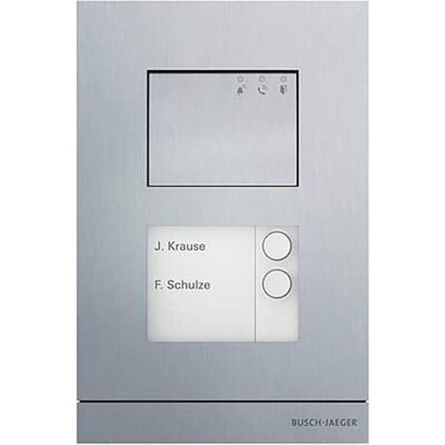 Busch-Jaeger, Sonnette + interphone, A21051P2-A-03 Poste extérieur double (Filaire) Busch-Jaeger, Sonnette + interphone, A21051P2-A-03 Poste extérieur double (Filaire)