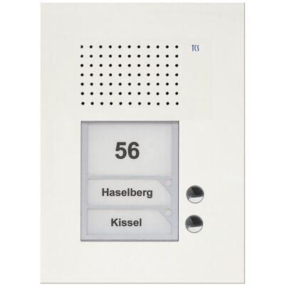 TCS, Sonnette + interphone, PUK02/1-WS PUK 2 touches 1 colonne WS Stade extérieur (Filaire) TCS, Sonnette + interphone, PUK02/1-WS PUK 2 touches 1 colonne WS Stade extérieur (Filaire)