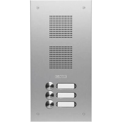 Urmet, Sonnette + interphone, GRO TS 787 1-3 Station de porte EV1 encastrée anodisée argentée simple rangée (Filaire) Urmet, Sonnette + interphone, GRO TS 787 1-3 Station de porte EV1 encastrée anodisée argentée simple rangée (Filaire)
