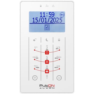 BCS, Système de contrôle d’accès, PULSON LCD/S WH Weisse LCD/S berührungsempfindliche Tastatur (Combinaison électronique de chiffres) BCS, Système de contrôle d’accès, PULSON LCD/S WH Weisse LCD/S berührungsempfindliche Tastatur (Combinaison électronique de chiffres)