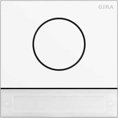 Gira, Sonnette + interphone, Mod. de station de porte. Bouton IBN Système 106 5569902 (Filaire) Gira, Sonnette + interphone, Mod. de station de porte. Bouton IBN Système 106 5569902 (Filaire)