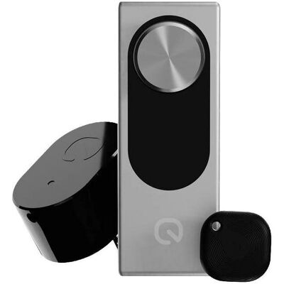 Shelly, Système de contrôle d’accès, Serrure de porte LOQED argentée (Clé, Smartphone) Shelly, Système de contrôle d’accès, Serrure de porte LOQED argentée (Clé, Smartphone)
