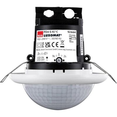 Luxomat 92444 PD4-S-K-DE Détecteur de mouvement blanc pour longs couloirs - Capteur de présence Luxomat 92444 PD4-S-K-DE Détecteur de mouvement blanc pour longs couloirs - Capteur de présence