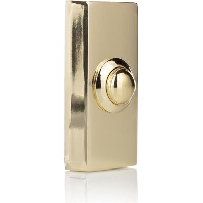 Bouton de sonnette filaire en laiton Byron DBW-21027 - Montage en surface Bouton de sonnette filaire en laiton Byron DBW-21027 - Montage en surface
