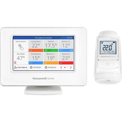 Honeywell Heizkörperthermostat-Set evohome EVO-APARTMENT-PLUS, Thermostat, Blanc Honeywell Heizkörperthermostat-Set evohome EVO-APARTMENT-PLUS, Thermostat, Blanc
