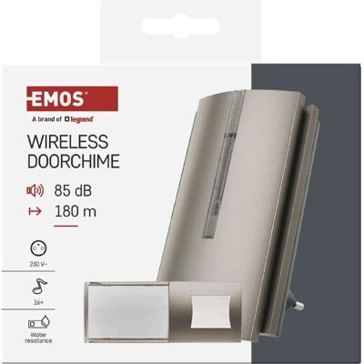 Emos, Sonnette + interphone, Wireless Doorchime&Repeater Ac (Funk) Emos, Sonnette + interphone, Wireless Doorchime&Repeater Ac (Funk)