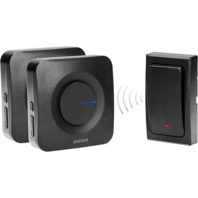 Orno, Sonnette + interphone, Bellaidis ONDO 2 AC Mains With 2 Emfänger 1 pile bouton Système d'apprentissage gratuit 36 sons (Sans fil) Orno, Sonnette + interphone, Bellaidis ONDO 2 AC Mains With 2 Emfänger 1 pile bouton Système d'apprentissage gratuit 36 sons (Sans fil)