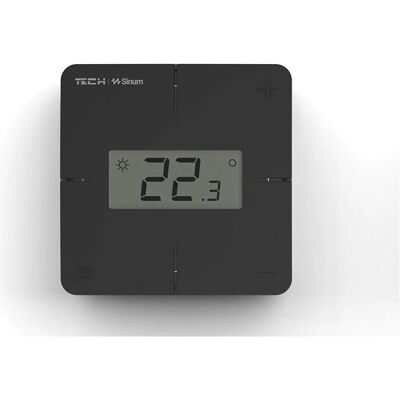 Tech Air Régulateur d'ambiance filaire Sinum noir R-S1 Tech Contrôleurs, Thermostat, Noir Tech Air Régulateur d'ambiance filaire Sinum noir R-S1 Tech Contrôleurs, Thermostat, Noir