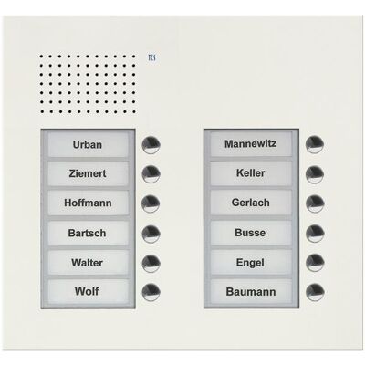 TCS, Sonnette + interphone, PUK12/2-WS Station extérieure audio PUK 12 touches 2 colonnes UP (Filaire) TCS, Sonnette + interphone, PUK12/2-WS Station extérieure audio PUK 12 touches 2 colonnes UP (Filaire)