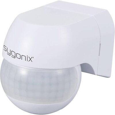 Sygonix, Détecteur de mouvements, SY-6733024 Wand, Oberflächenmontage PIR-Bewegungsmelder 360 °, 180 ° Rel (12 m) Sygonix, Détecteur de mouvements, SY-6733024 Wand, Oberflächenmontage PIR-Bewegungsmelder 360 °, 180 ° Rel (12 m)