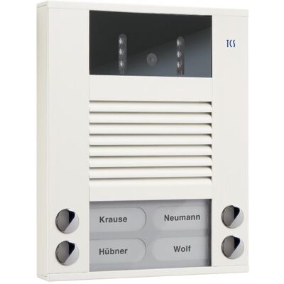 TCS, Sonnette + interphone, AVE14043-0018 Video color 130 degree outside station AVE 4 buttons 2 rows AP we (Filaire) TCS, Sonnette + interphone, AVE14043-0018 Video color 130 degree outside station AVE 4 buttons 2 rows AP we (Filaire)