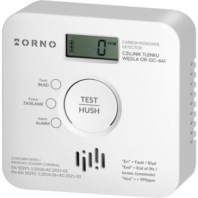 Orno, Alarme, czujnik tlenku węgla (czadu) 2xAA, żywotność czujnika 10 lat, Tuya Smart Wi-Fi Orno, Alarme, czujnik tlenku węgla (czadu) 2xAA, żywotność czujnika 10 lat, Tuya Smart Wi-Fi