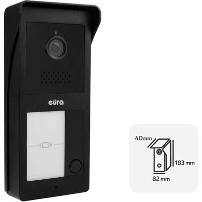 Eura, Sonnette + interphone, 2-Draht Video Türsprechanlage VDP-49A3-2TY weiss Tuya (Filaire, WiFi) Eura, Sonnette + interphone, 2-Draht Video Türsprechanlage VDP-49A3-2TY weiss Tuya (Filaire, WiFi)