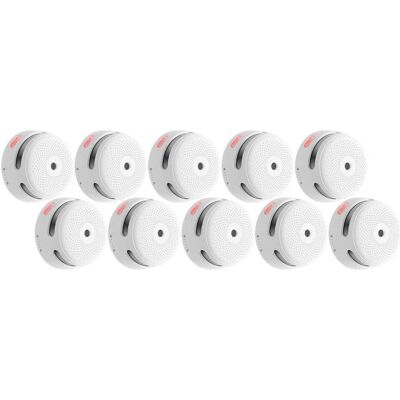 X-Sense, Alarme, Détecteur de fumée autonome avec alarme visuelle et sonore 10 pcs. X-Sense, Alarme, Détecteur de fumée autonome avec alarme visuelle et sonore 10 pcs.