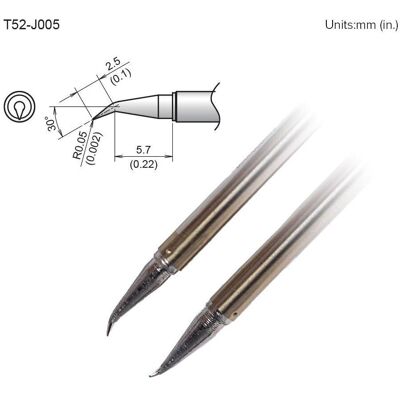 Hakko T52-J005 Pointe à souder active format 0.05J (Panne de soudure), Fer à souder : accessoires Hakko T52-J005 Pointe à souder active format 0.05J (Panne de soudure), Fer à souder : accessoires