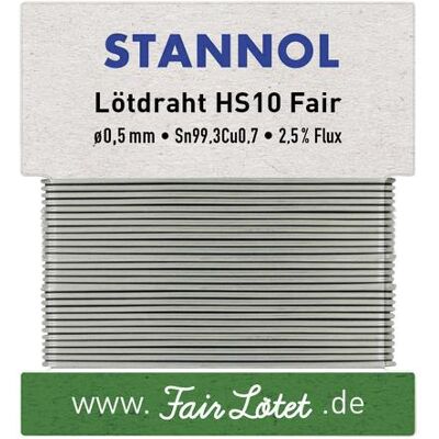 Stannol HS10Fair Sn99,3Cu0,7 - Fil à souder Stannol HS10Fair Sn99,3Cu0,7 - Fil à souder