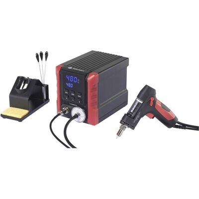 Toolcraft, Fer à souder, TC-8955 Station de dessoudage numérique 150 W, 300 - 480 °C, avec pompe d'aspiration de soudure (Station de soudage) Toolcraft, Fer à souder, TC-8955 Station de dessoudage numérique 150 W, 300 - 480 °C, avec pompe d'aspiration de soudure (Station de soudage)