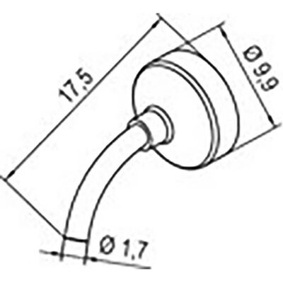 Pointe à air chaud Ersa 0472DR - 1,7 mm Pointe à air chaud Ersa 0472DR - 1,7 mm