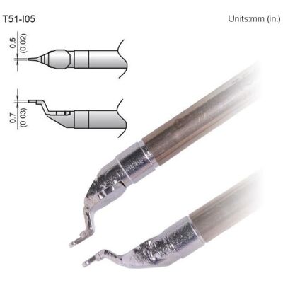 Hakko Pointe à souder active T51-I05 (Panne de soudure), Fer à souder : accessoires Hakko Pointe à souder active T51-I05 (Panne de soudure), Fer à souder : accessoires