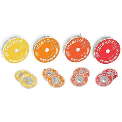 Edsyn SW021/2,5/15C Fil à dessouder, longueur 15 m, largeur 2,5 mm, Fer à souder : accessoires Edsyn SW021/2,5/15C Fil à dessouder, longueur 15 m, largeur 2,5 mm, Fer à souder : accessoires