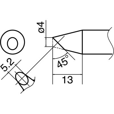 Hakko Panne à souder COMPOSIT Format 4BC (Panne de soudure), Fer à souder : accessoires Hakko Panne à souder COMPOSIT Format 4BC (Panne de soudure), Fer à souder : accessoires