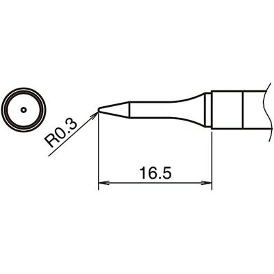 Hakko Pointe à souder active format 0.3BS (Panne de soudure), Fer à souder : accessoires Hakko Pointe à souder active format 0.3BS (Panne de soudure), Fer à souder : accessoires