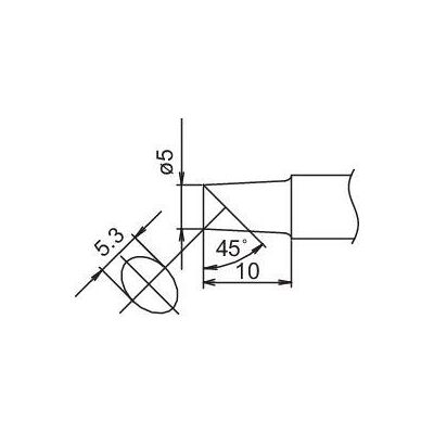 Hakko Panne à souder COMPOSIT, format 5C (Panne de soudure), Fer à souder : accessoires Hakko Panne à souder COMPOSIT, format 5C (Panne de soudure), Fer à souder : accessoires