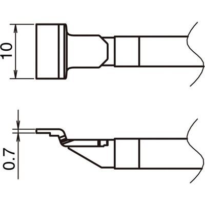 Hakko Pointe à souder active T51-L10 format SOP 10L (Panne de soudure), Fer à souder : accessoires Hakko Pointe à souder active T51-L10 format SOP 10L (Panne de soudure), Fer à souder : accessoires