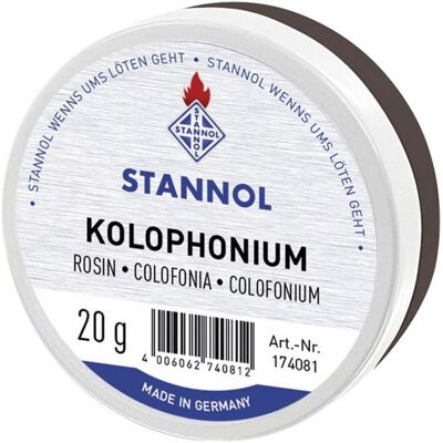 Stannol 174081 Colophane, contenu : 20 g, Fer à souder : accessoires, Jaune Stannol 174081 Colophane, contenu : 20 g, Fer à souder : accessoires, Jaune