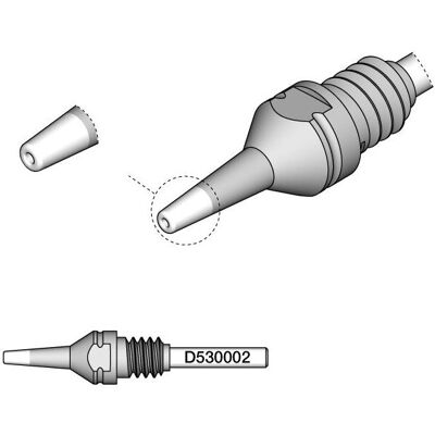 JBC Pointe à dessouder série D530, D530002/0.8 mm, 1.8 mm, Pincleaning (Panne de dessoudage), Fer à souder : accessoires JBC Pointe à dessouder série D530, D530002/0.8 mm, 1.8 mm, Pincleaning (Panne de dessoudage), Fer à souder : accessoires