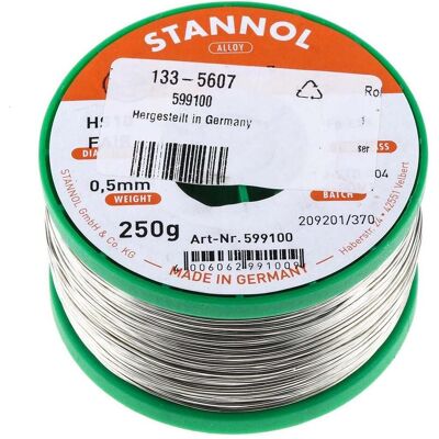 Stannol HS10-Fair Sn99.3Cu0.7 - Fil à souder sans plomb Stannol HS10-Fair Sn99.3Cu0.7 - Fil à souder sans plomb