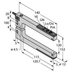 Turck, Détecteur de mouvements, Opto Sensor Fourche lumineuse SLM120B6 W/30 Turck, Détecteur de mouvements, Opto Sensor Fourche lumineuse SLM120B6 W/30