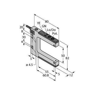 Turck, Détecteur de mouvements, Opto Sensor Fourche lumineuse SLM50B6 W/30 Turck, Détecteur de mouvements, Opto Sensor Fourche lumineuse SLM50B6 W/30
