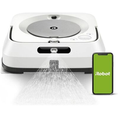 iRobot Braava Jet m6, Aspirateur robot, Blanc, Argent iRobot Braava Jet m6, Aspirateur robot, Blanc, Argent