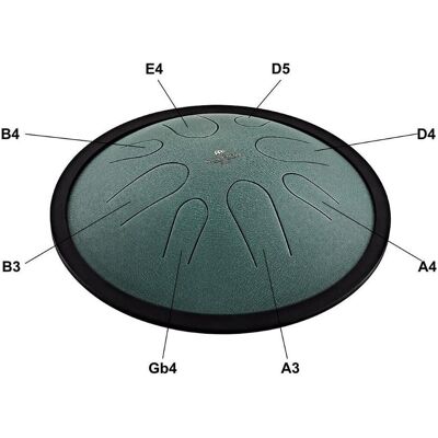 Meinl Sonic Energy Zungentrommel 10 Zoll H-Moll (Tambour à anches), Instrument à percussion, Vert Meinl Sonic Energy Zungentrommel 10 Zoll H-Moll (Tambour à anches), Instrument à percussion, Vert